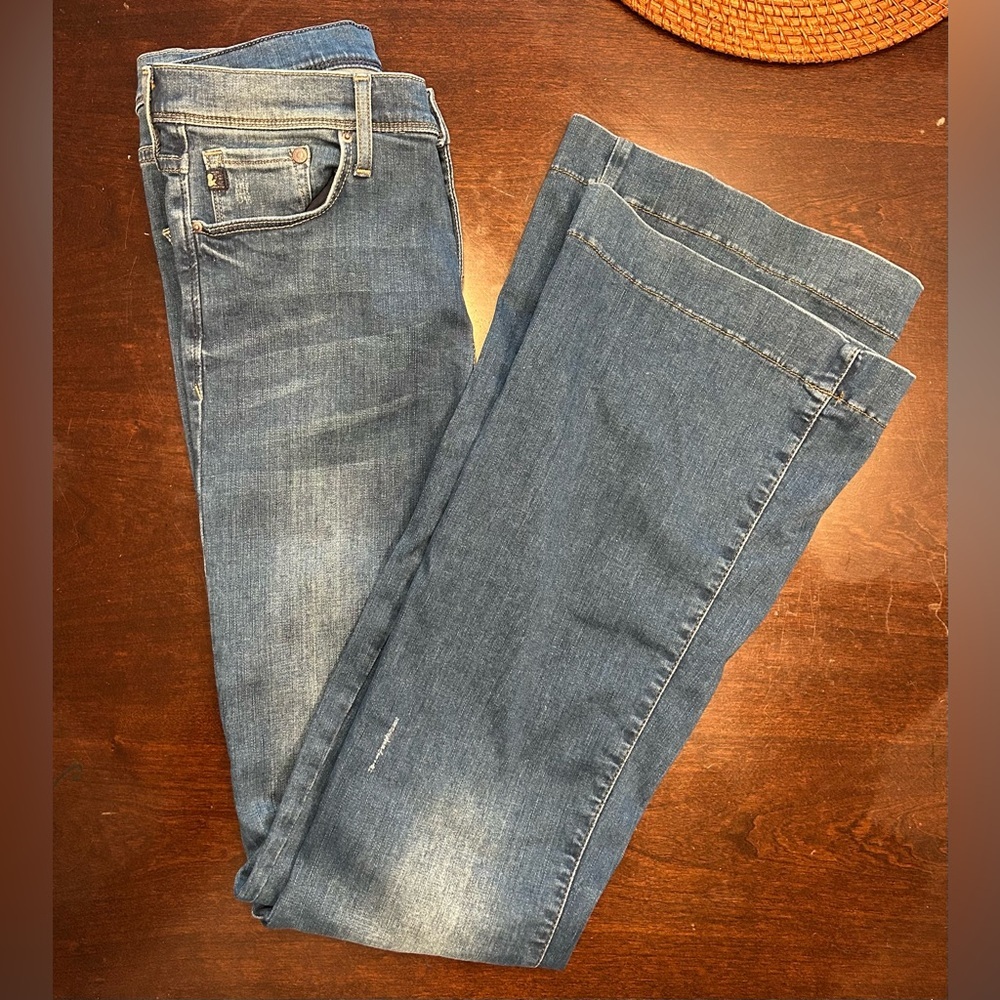 H&M Medium Blue Flare Jeans - Wide Leg Denim